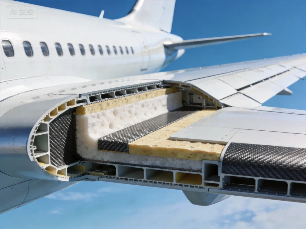 PMI foam in plane PMI foam in plane